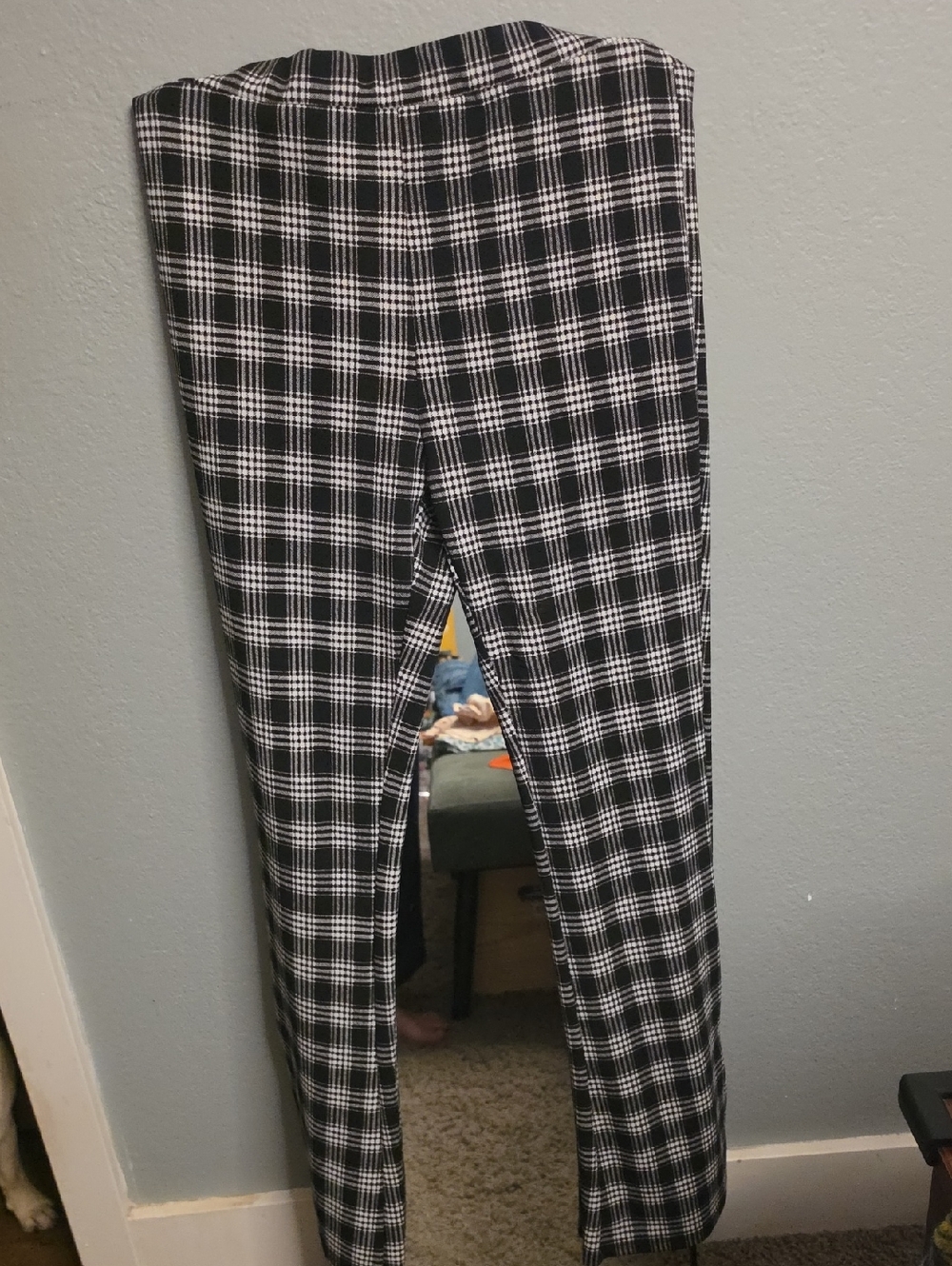 SHEIN Black and White Plaid Shirt